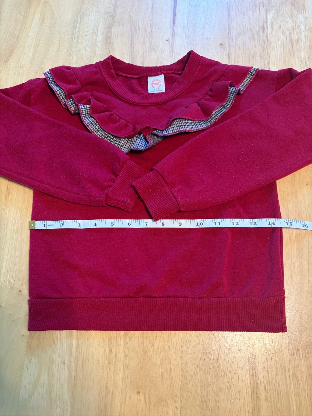 wonder nation Raspberry Ruffle-Trim Sweatshirt - Picture 4 of 4